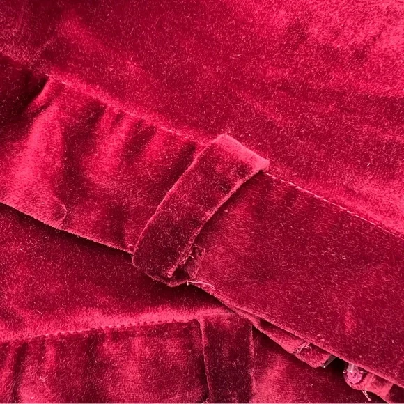 70s John Meyer Velvet Skirt | Burgundy Maxi Skirt | Vintage High Waist Skirt - Picture 8 of 8